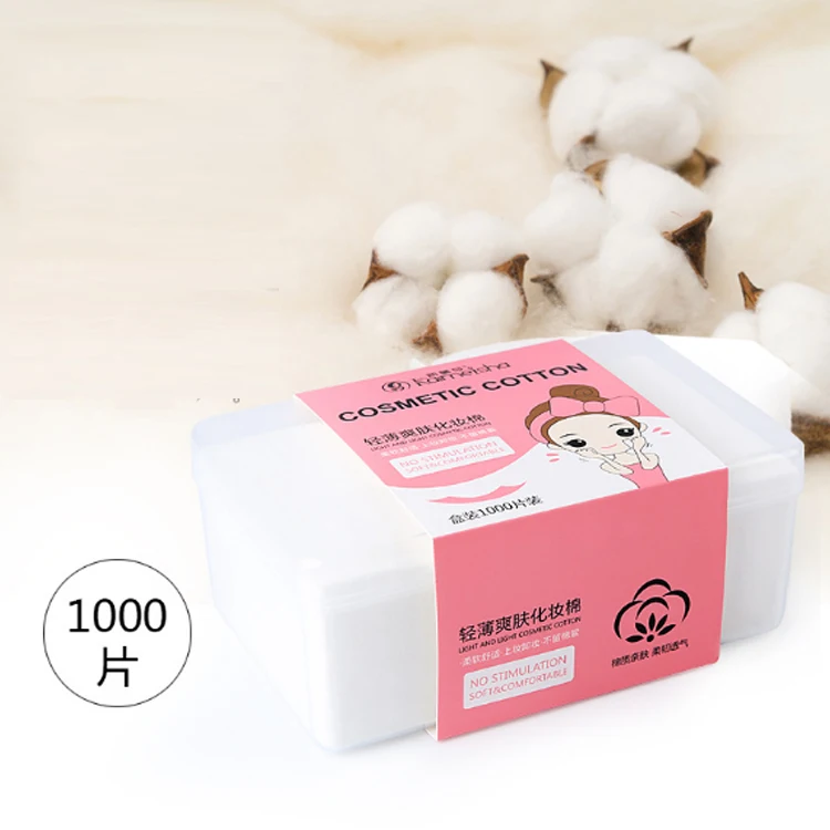 

Makeup Remover Cotton Pad Box Disposable Cleansing Cotton, White