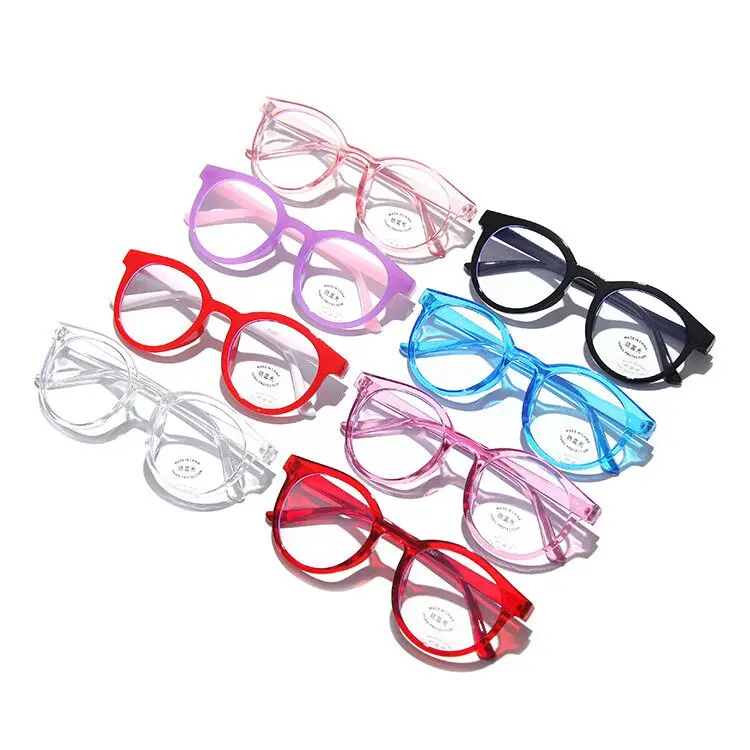 

SKYWAY Round Frame Kids Computer Glasses Frames Clear Lens Anti Blue Light Blocking Glasses For Children
