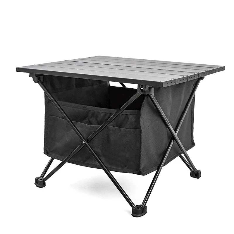 

Portable Outdoor Camping Folding Table Detachable Fishing Picnic Desk, Black