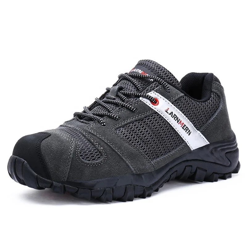

High quality working shoes for men safety lightweight black safety shoes fashionable safety shoes, Balck