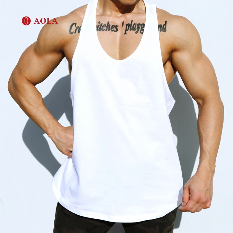

Sando Muscle Sleeveless Undershirt Blank Gym Wear Sport Vest Cotton Workout Fitness Mens Stringer Singlet Men Ribbed Tank Top, Picture shows