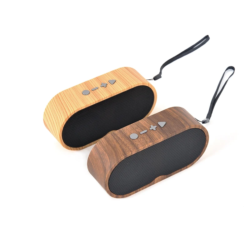 OEM F3 Wooden Wireless Stereo Mini Portable Speaker - ANKUX.COM