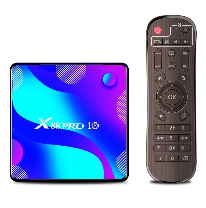 

2021 Smart TV Box Android 10 X88 PRO 10 Max 4GB 64GB TVBOX Rockchip RK3318 4K 60fps USB3.0 PlayStore Youtube Set top Box