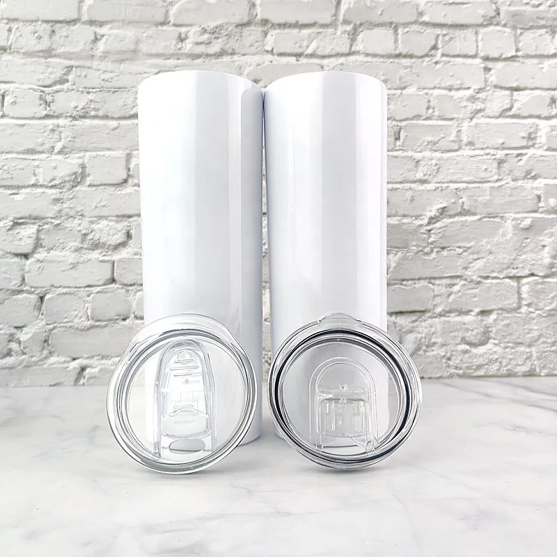 

20oz Sublimation Tumbler Skinny Tumbler Double Wall Stainless Steel Vacuum Insulated Cups Mugs Wholesale Tumbler Cups, Customized color