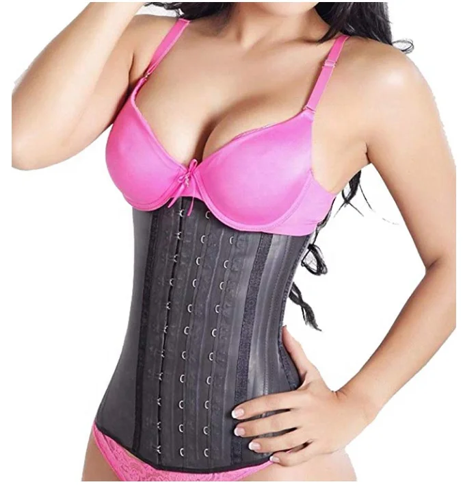 

Latex Waist Trainer Corset Plus Size Steel Bone Workout Women Slim Body Shaper