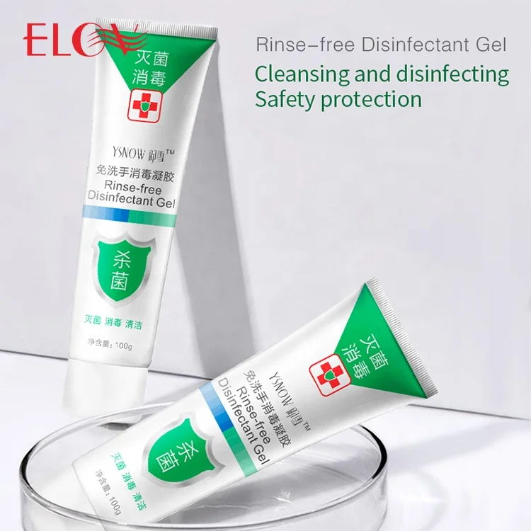 

New Products Alcohol Antiseptic Rinse-Free Disinfectant Gel Wholesale Custom Logo 100g Portable Disposable Hand Sanitizer Gel