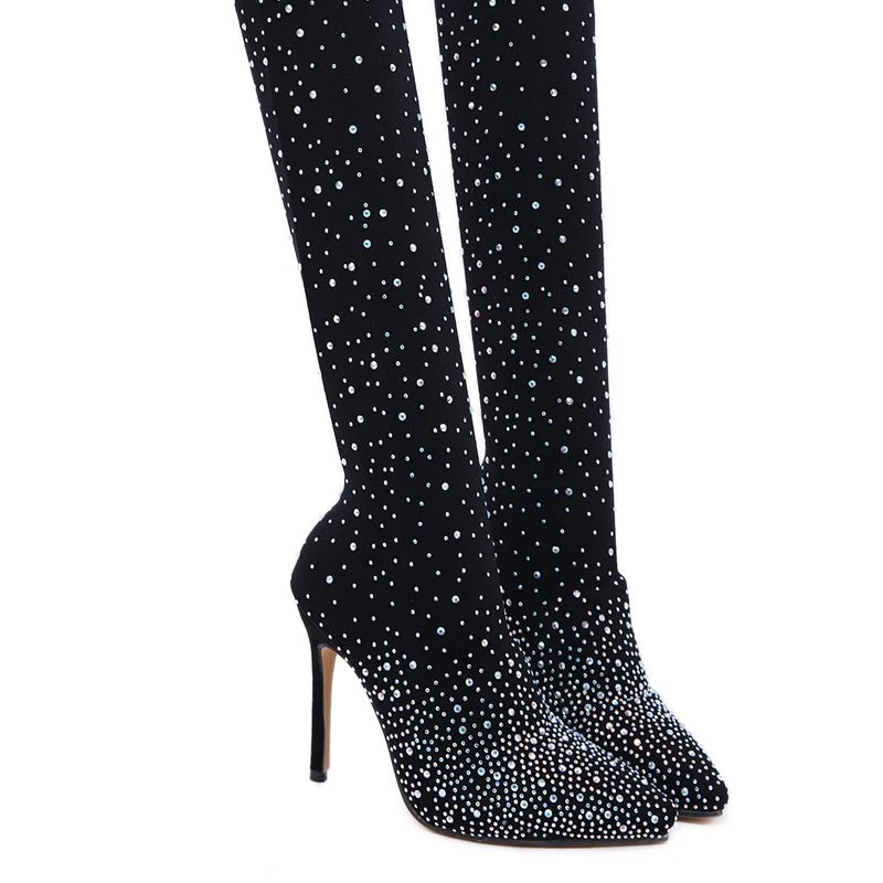 

2020 new summer long black boots wholesale new design sexy women 35-41 yards