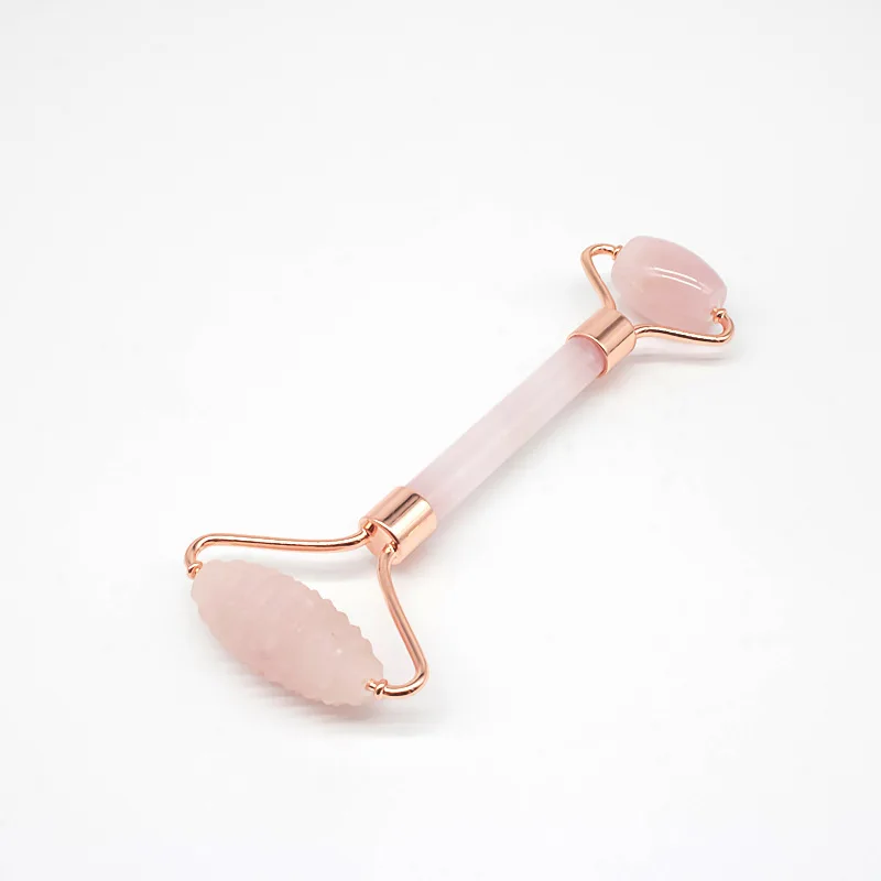 

hot sale natural face jade roller massager with spike spiny head anti-aging and slimming facial jade roller for face, Picture