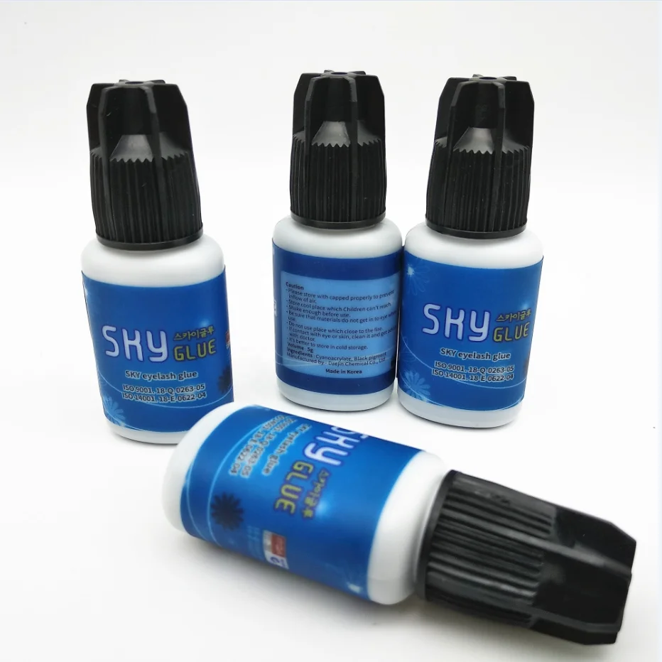 

Private label fast drying long lasting korea sky glue for eyelash extension, Black eyelash glue