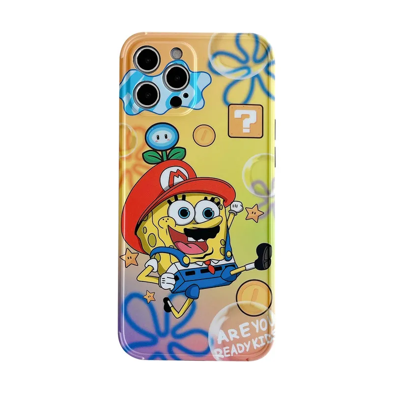 

2021 new cartoon bubble baby phone case for iphone12pro max mobile phone cover, 2colors
