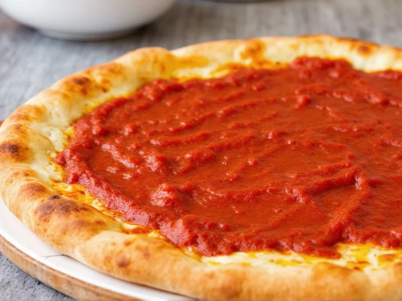 homemade pizza sauce with tomato sauce