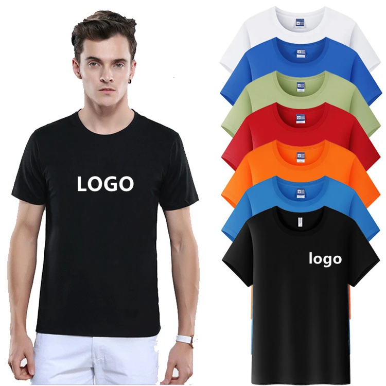 

Hot sale High Quality Mens Blank 100% cotton tshirt printing Custom Plain t-shirt Logo Printed Black t shirts, Multi color optional