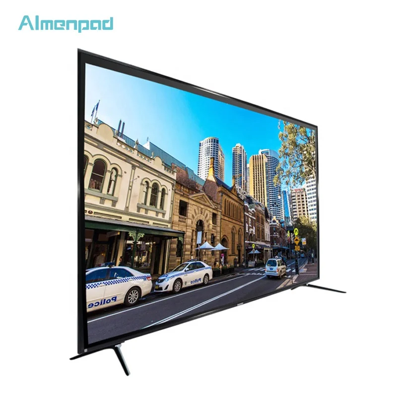 

AImenpad Android 9.0 wifi network tempered glass lcd smart television big screen 86 inch led 8k tv D86GUE, Black color