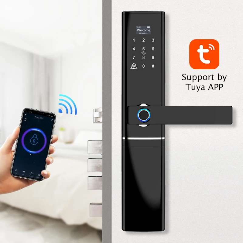 

Tuya WiFi App Smart Door Lock Biometric lock fingerprint door Lock