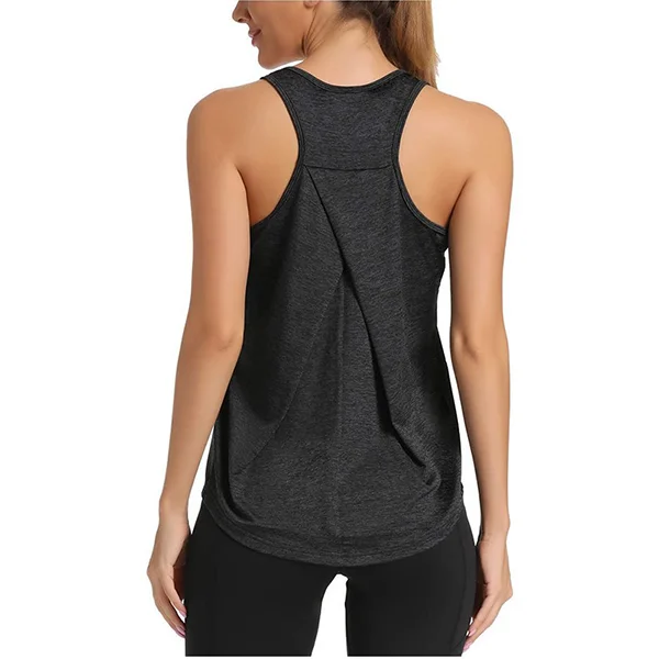 

High Quality Women Workout Tank Tops Gym Exercise Athletic Yoga Vest Sports Shirts, Red, purple, gray, green, black, orange, blue, fuchsia