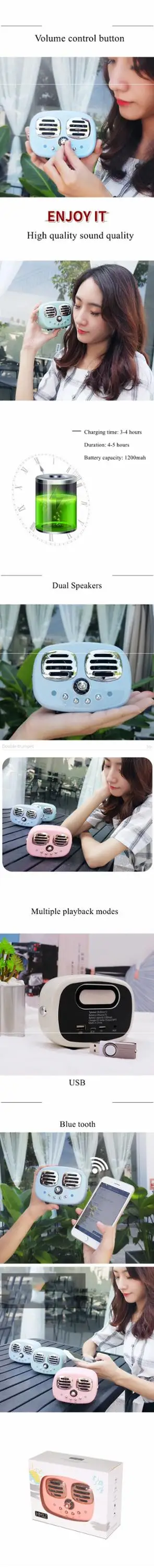 Portable mini Wireless Multi Function Bluetooth Speaker - ANKUX.COM