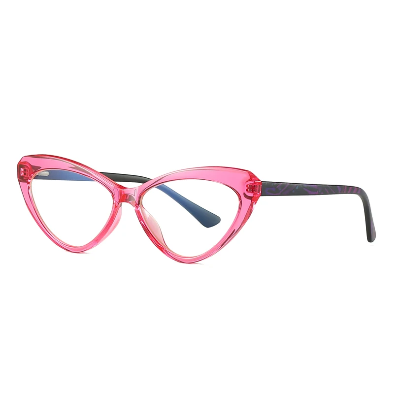 

Anti Blue Light Glasses Cat Eye Temperament TR90 Flat Lenses CP Spring With Glasses Decorative Frame Glasses