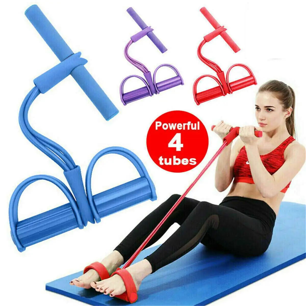 

Yoga Resistance Multi-Function Tension sit up pedal pull rope