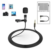 

Fifine Lavalier Phone Microphone Clip on Mic for Vlogging Video Recording Voiceover Live Streaming