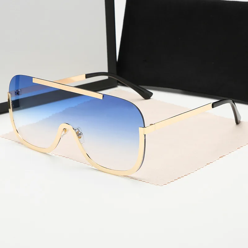 

Brand Design New Sunglasses Women Men Metal Gradient Sun Glasses Vintage UV400 Oversized Ray Ban Sunglass Shades Gafas De Sol