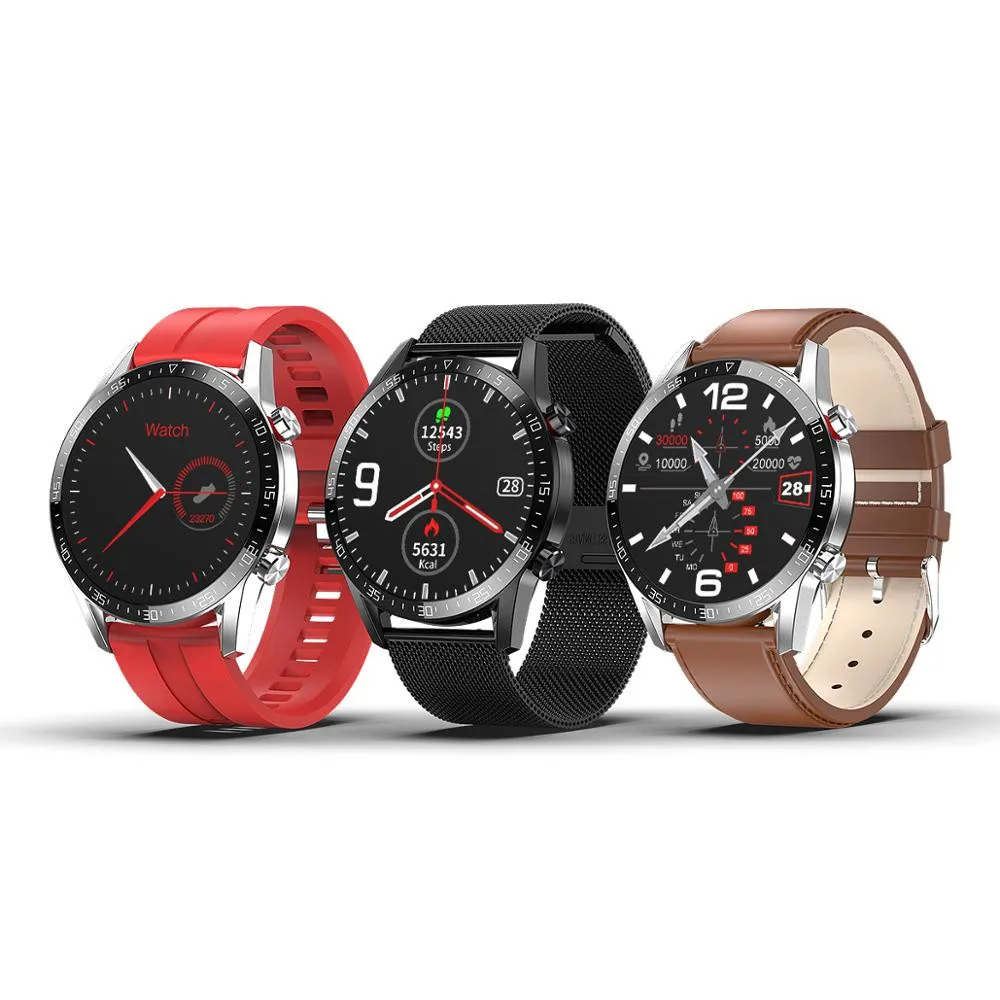 

2021 Newest good price Big Screen BT Call Watch L13 Smart Watch Ecg Ppg Fitness Tracker Smart Bracelet Smart_Watch smartwatch, Black red sliver blown