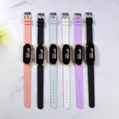 

Wholesale in stock student kids led couple color unisex waterproof digital watches