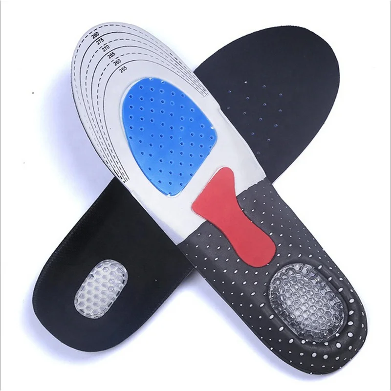 

Sport Running Silicone foot gel insole orthopedic pad Massaging Shock Absorption arch support for shoes, Customized