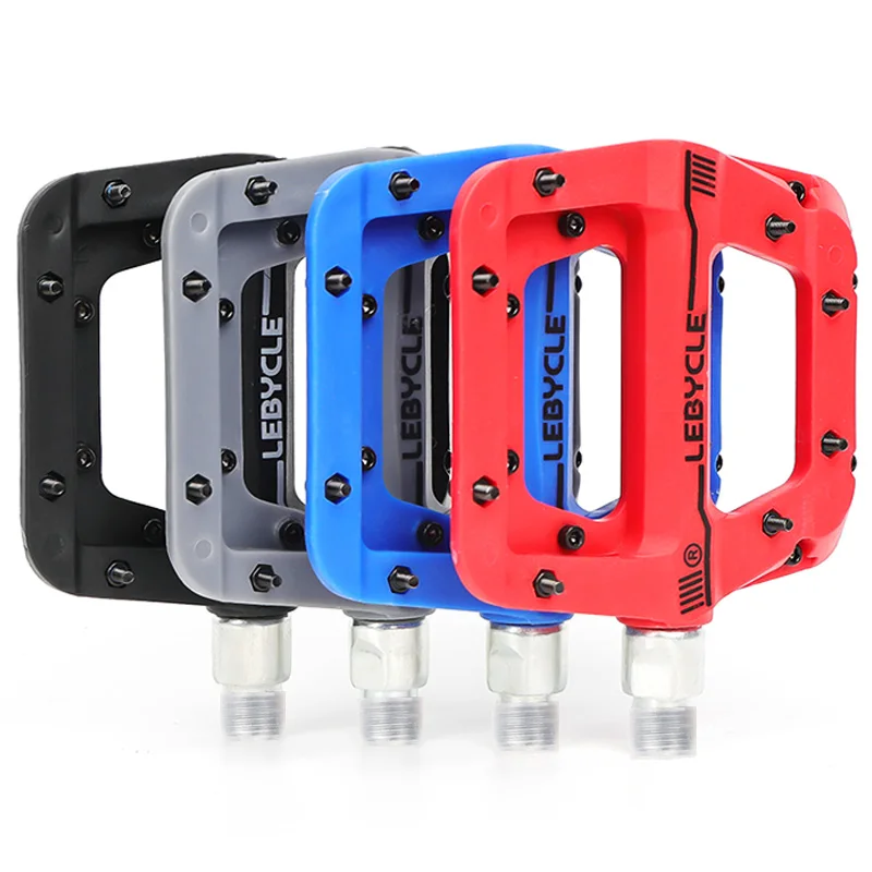 

Lebycle Hot sale Nylon Bicycle Pedals MTB Bike Sealed Bearing Bike Pedal 4 Colors 110mm Big Platform Bicycle Pedal