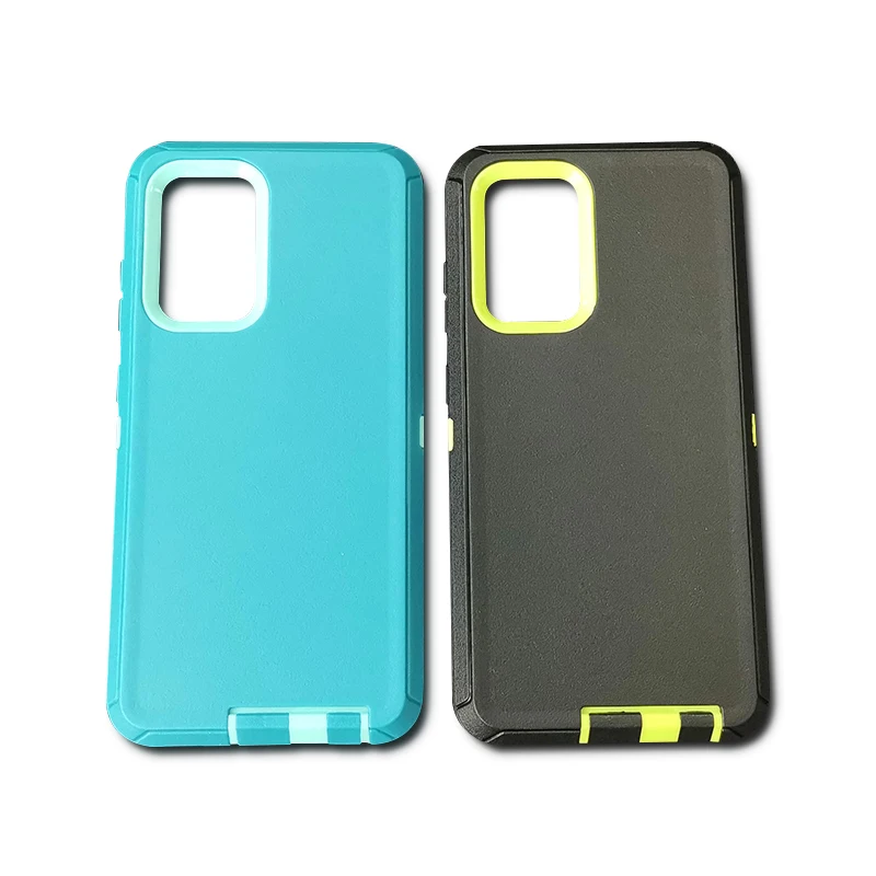 

Plating Button Hybrid Clear TPU PC Shockproof Phone Case For Samsung Galaxy A52 5G