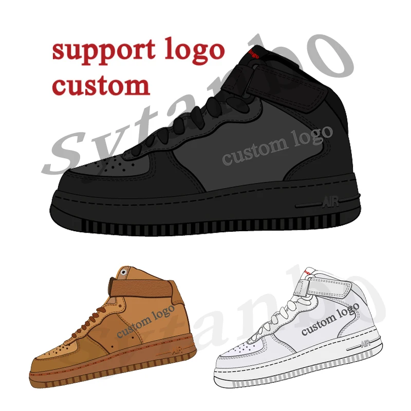

OEM custom logo shoes air 1f fashion sneakers wholesale basketball style shoes for men skateboarding shoes