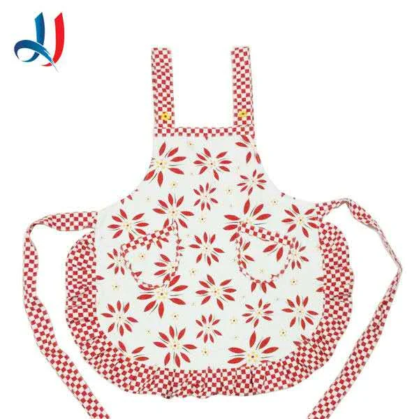 

Fashion Cotton Custom Work Apron Pink Kitchen waterproof Apron Set Waterproof