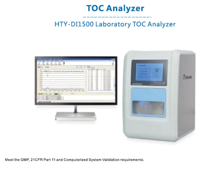 
TOC Analyzer water test device for total organic carbon test in pharmaceutical power plant semiconductor DI 1500, DI1500 Online 