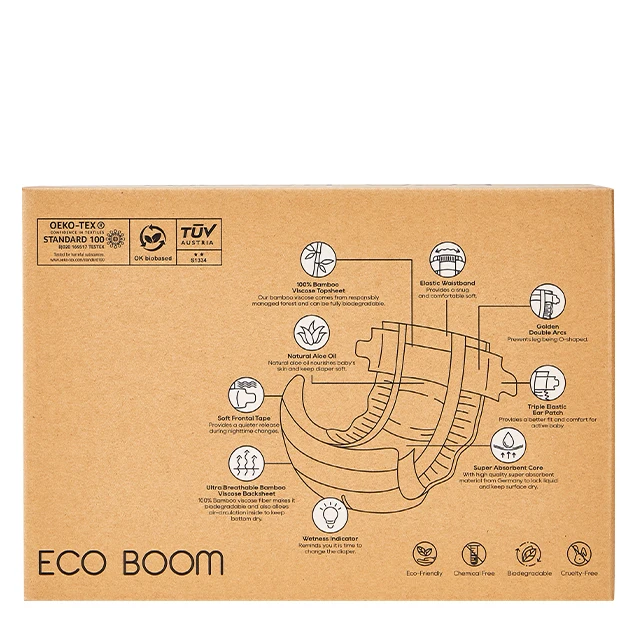 

ECO BOOM baby diaper agent eco dry bamboo skin friendly