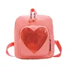 children backpack fashion sequin Heart Love kids boys girls backpack cute kindergarten school bag