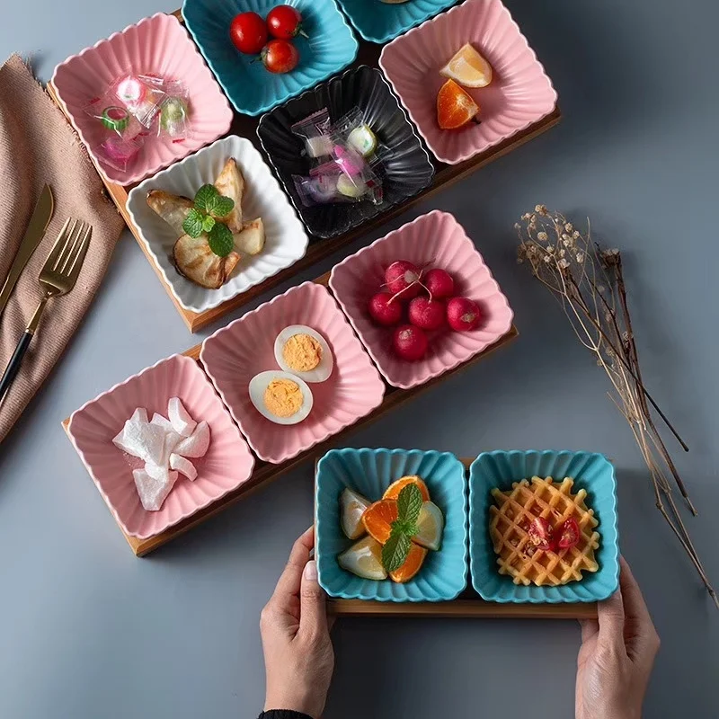 Ceramic Snack Plate Divided Dish Restaurant Ceramic Plates Dishes Buy 2 Divided Bake Dish