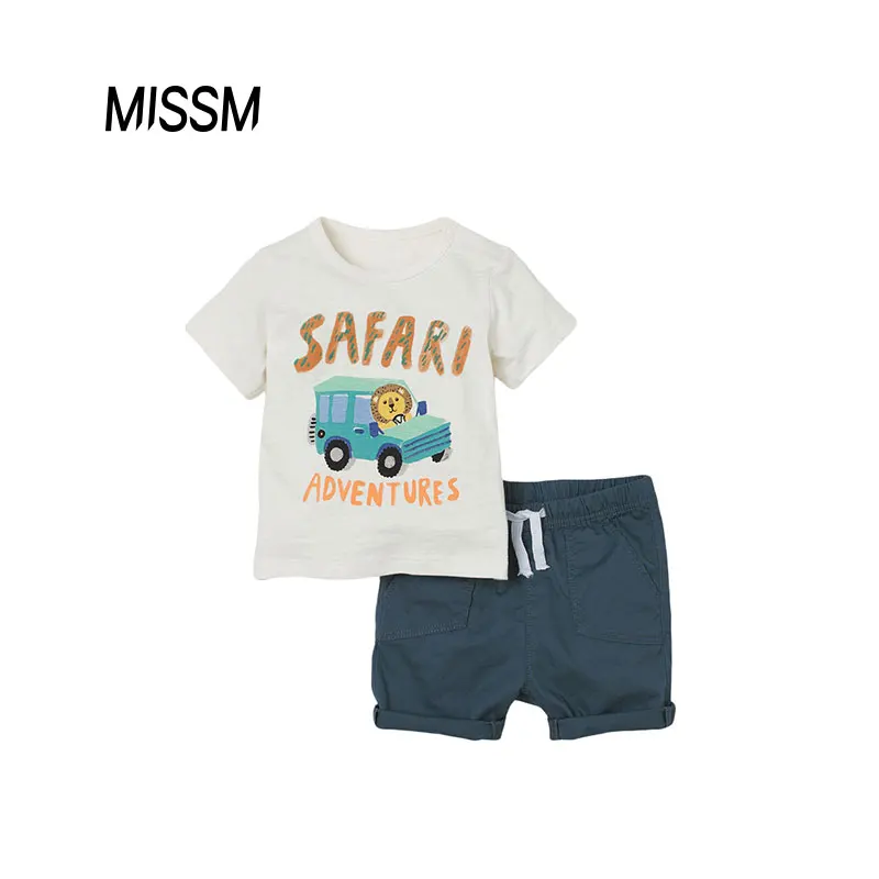 

MISSM Boutique children's summer clothing sets camo printing kid clothing baby boy set clothing