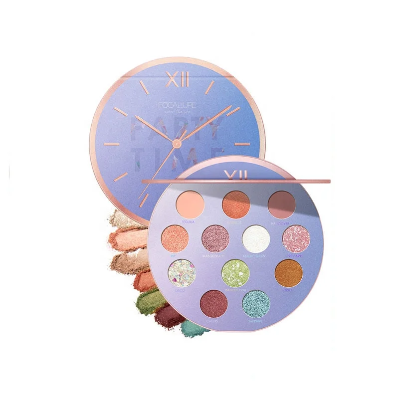 

FOCALLURE 2019 New Arrivals Circular Shade Colorful Matte and Shimmer Eyeshadow Palette Makeup Wholesale