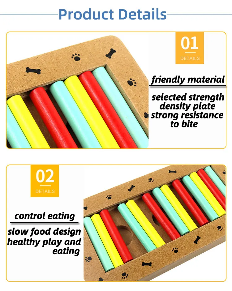 Best Newest Puzzle Toys Pet Feeder Treat Wooden Interactive Dog Puzzles To Cats