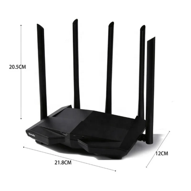 

Wholesale Tenda AC11 Dual band AC1200 Gigabit Ports home Wireless Router easy setup tenda wifi router, White black