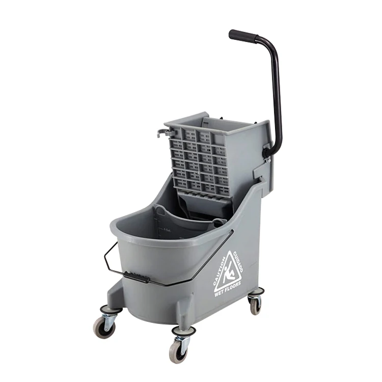 Professional Plastic Large Cleaning Mop Wringer Bucket With Wheels ...