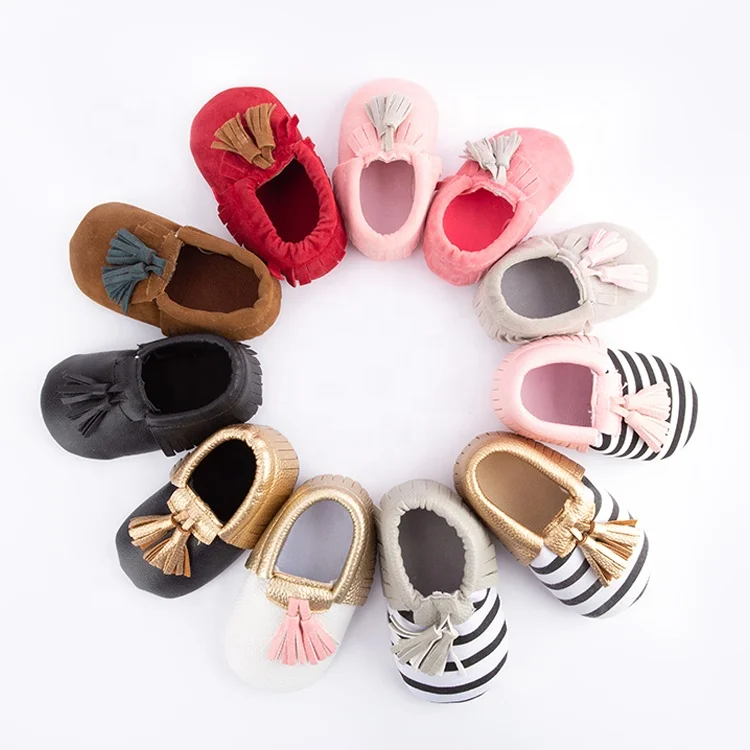 
New Arrival Tassel Suede Baby Moccasins For Girls 
