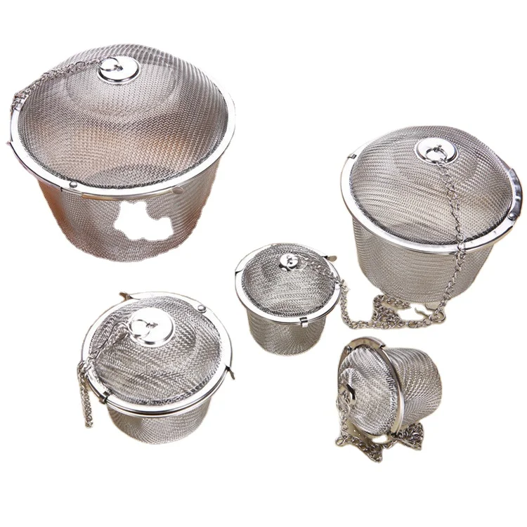 

The New Multi-functional Stainless Steel Tea Infuser Marinated Ball Soup Hot Pot Kitchen Ball Leak Taste Treasure Tea Filter, As picture