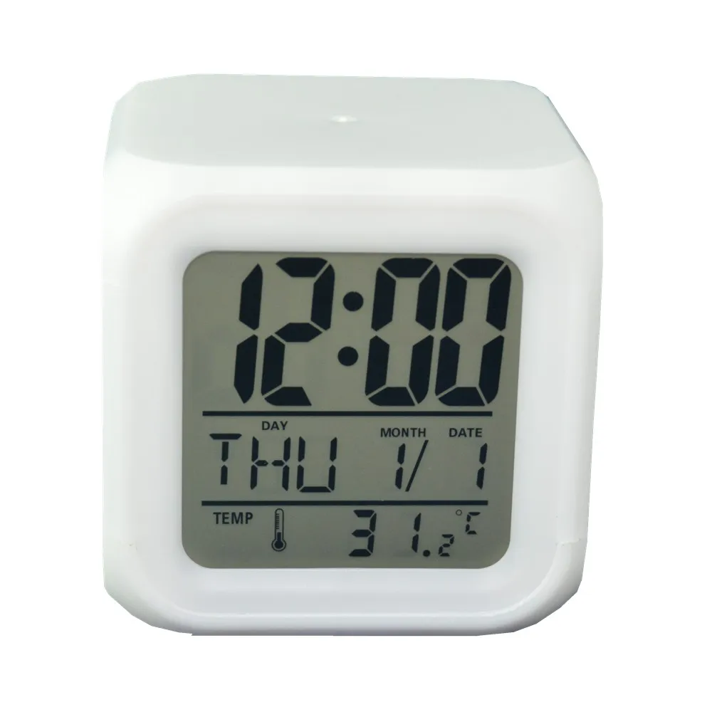

2021 Amazon's new best-selling desktop is small and convenient Walmart 7 color changing digital led alarm clock