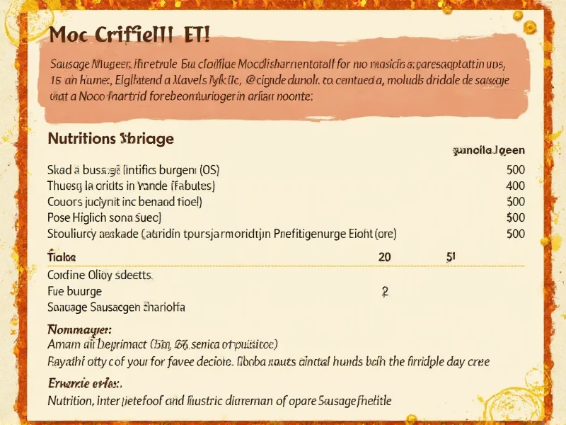 Sausage McGriddle Nutrition Facts: Complete Breakdown