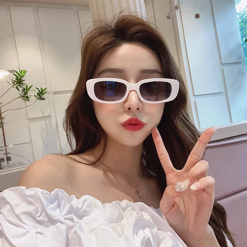 

Fashion square small frame sunglasses wholesale plastic frame custom logo men and women simple retro sunglasses 18059, Picture colors