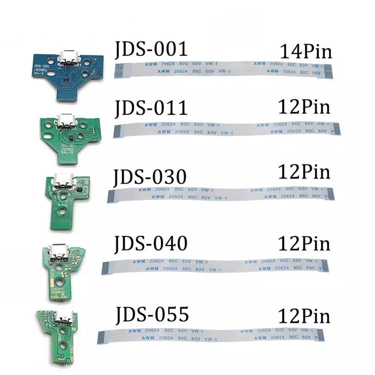 

SYYTECH JDS-001 JDS-011 JDS-030 JDS-040 JDS-055 Charger Socket Board for Playstation 4 PS4 Controller Game Accessories