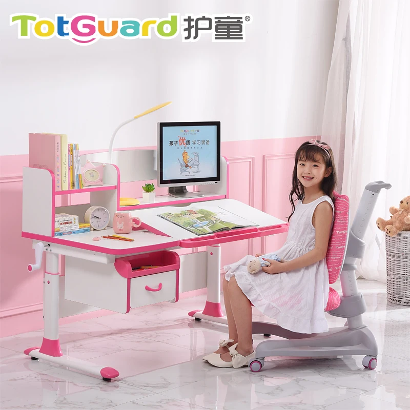 
hot sale ergonomic MDF study table chair for children 