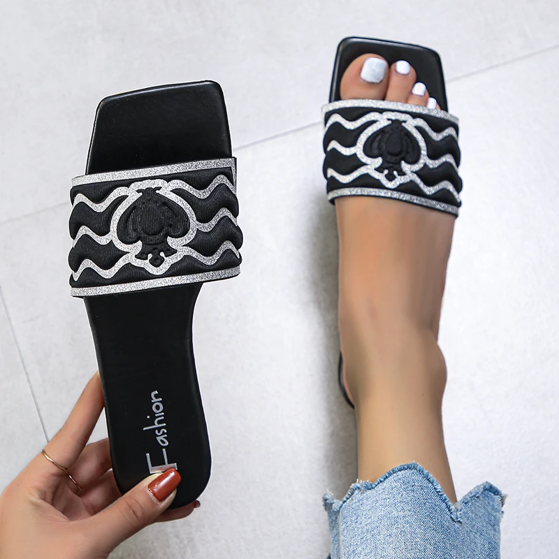 

35-42 Big size flat sandals slippers 80B7, Orange,beige,pink,black