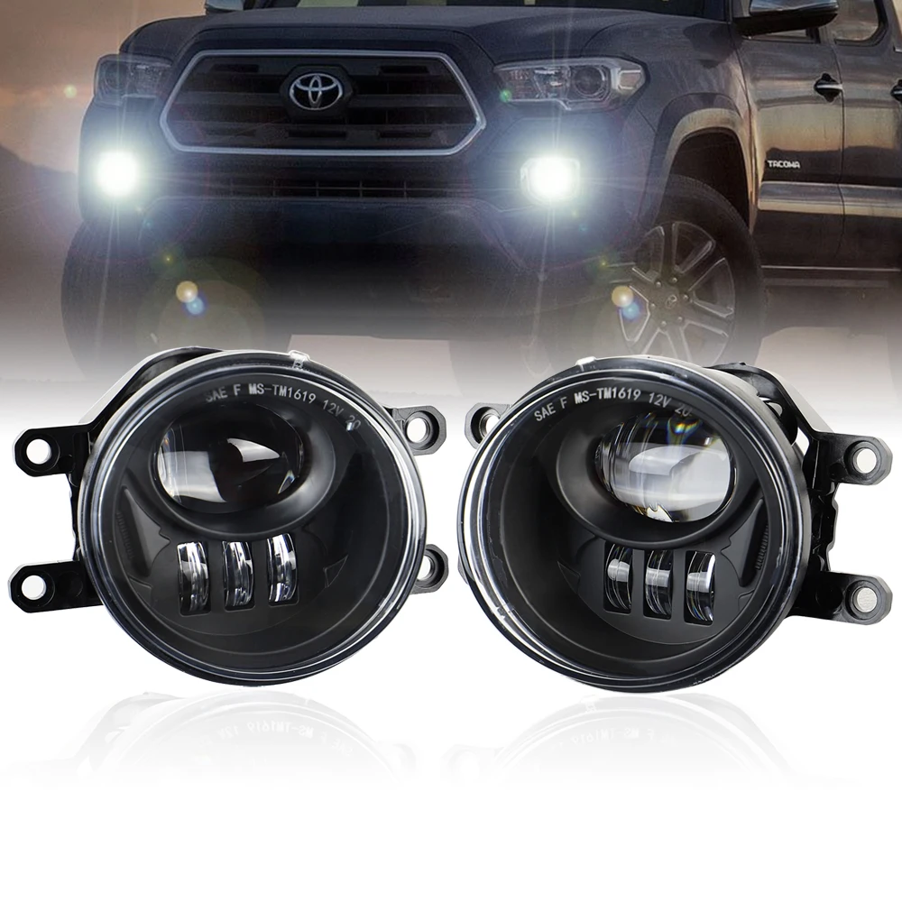 Front LED Fog Light Driving Lamp Replacement for Toyota Tacoma 2016 2017 2018 2019