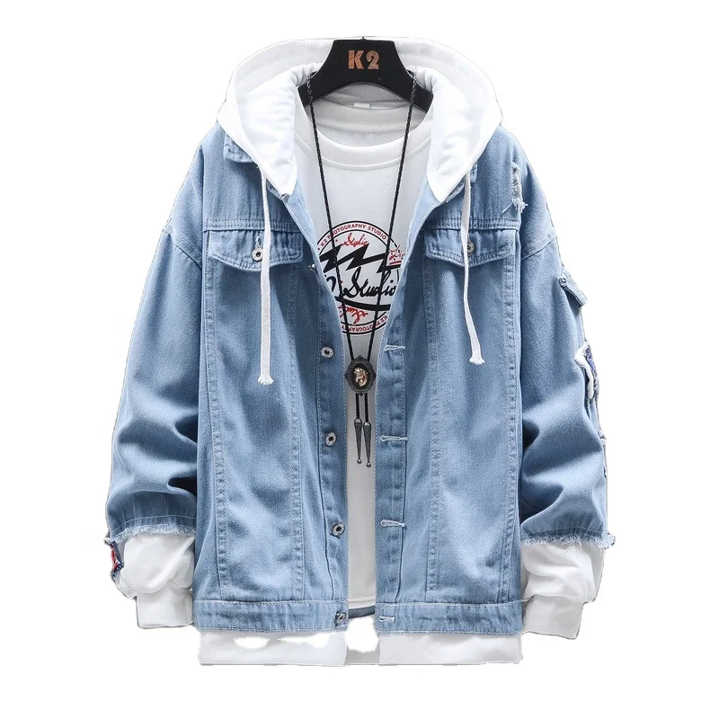 

New fashion Hooded Loose coat Out door Plus size jackets, Blue